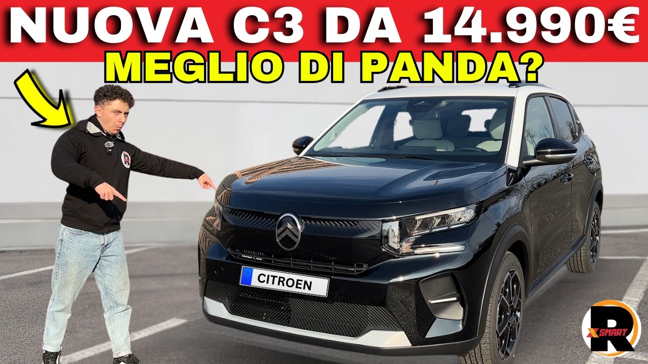 Nuova CITROEN C3 - BENZINA da 14.990 EURO  - Test Drive PRO e CONTRO