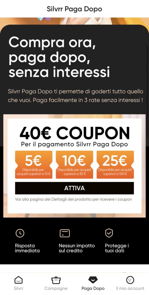 Silvrr: l’e-commerce con pagamenti rateali!